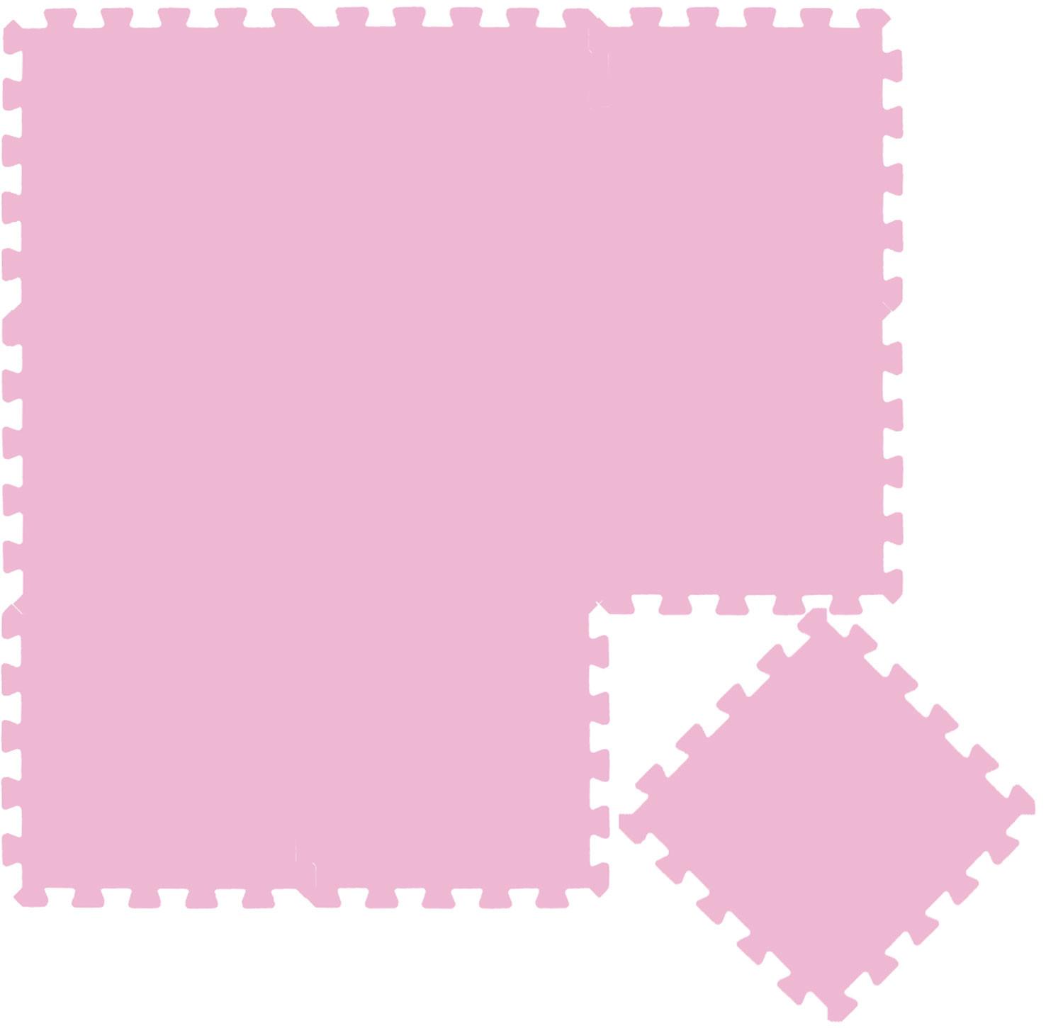 SPIELMATTE ab Null - 90 cm Baby Puzzlematte Pink - Pink, Kunststoff (30/30cm) - Littletom