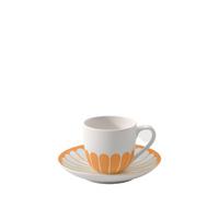 ESPRESSOTASSE MIT UNTERTASSE Fleur Couleur Soleil 70 ml - Gelb, Keramik (11.7/8/11.7cm) - Villeroy & Boch