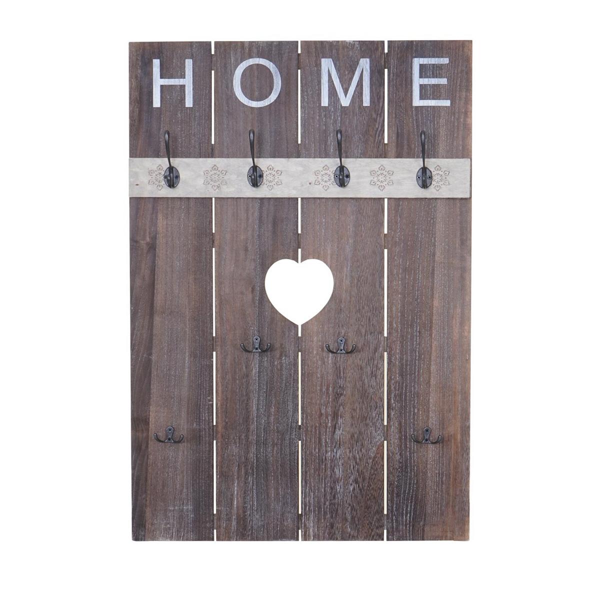 WANDGARDEROBE HOME SHABBY-LOOK Braun - Braun, Holz (60/91/8cm) - MCW