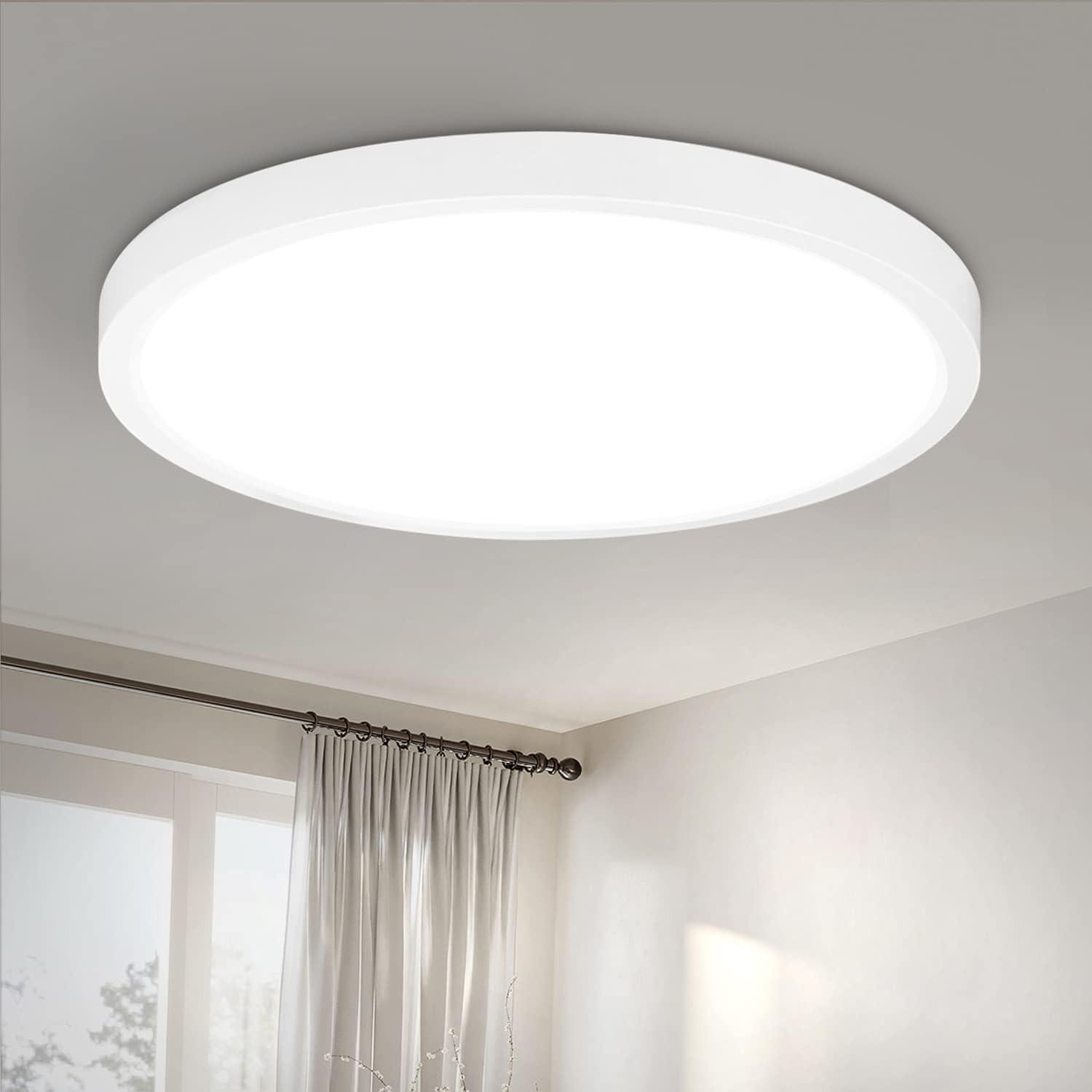 LED-DECKENLEUCHTE Helen 22/22/2.5cm - Weiß, Kunststoff (22/22/2.5cm) - ZMH