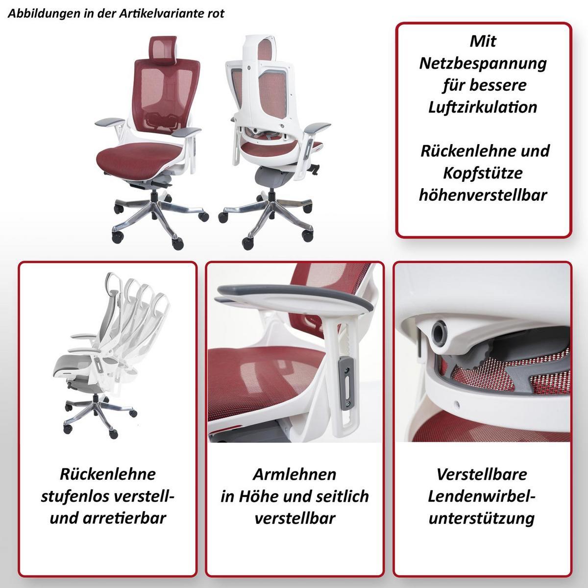 BÜROSTUHL MERRYFAIR Schwarz - Schwarz, Textil (75/138/68cm) - MCW