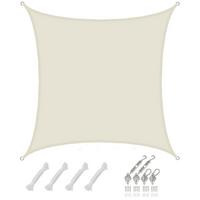 SONNENSEGEL Wasserdicht 400 cm Beige - Beige, Kunststoff (400/400cm) - Amanka
