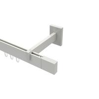 GARDINENSTANGE INNENLAUF Smartline Lox 180 cm, 1-läufig, 14x35 mm Weiß - Weiß, Metall (180cm) - INTERDECO