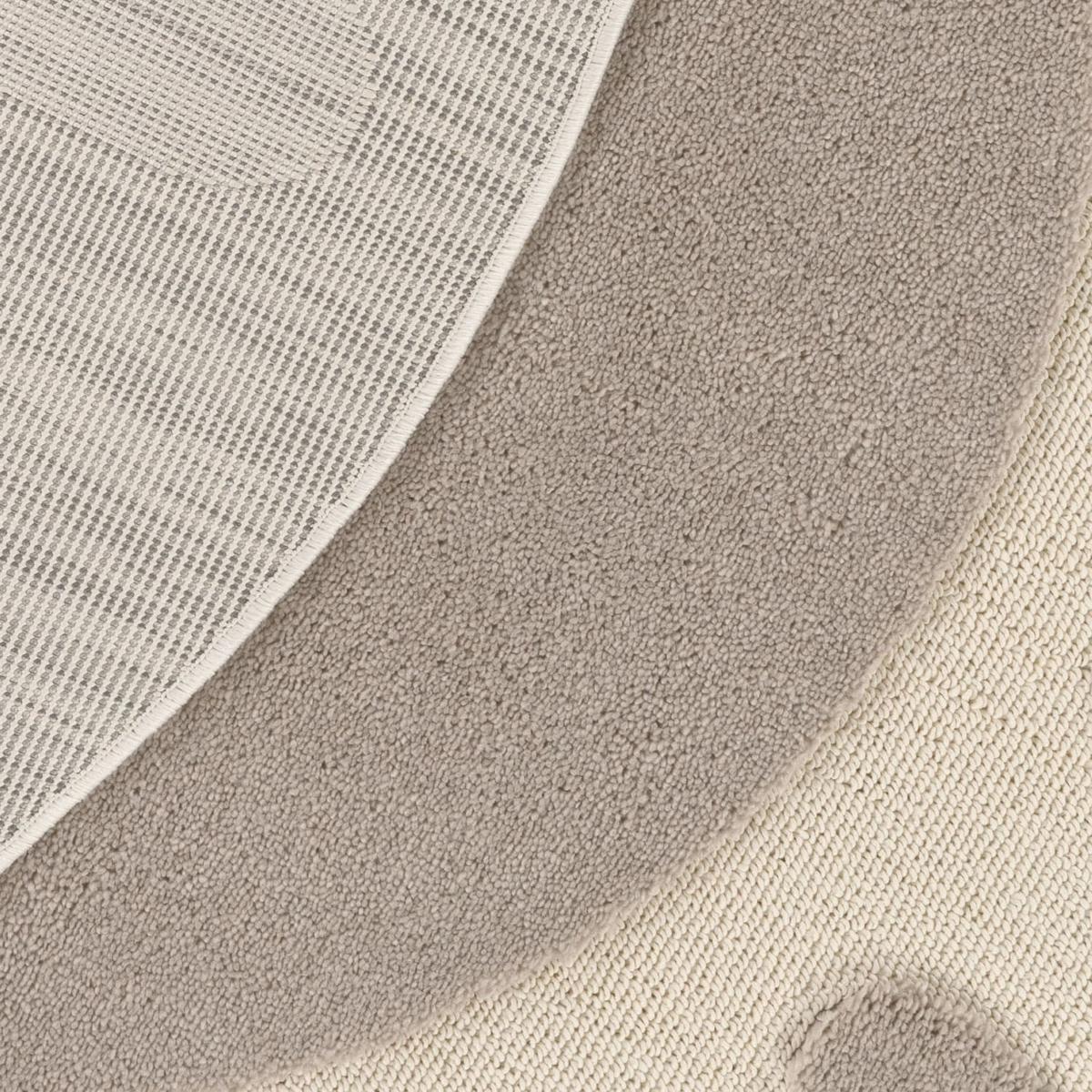 KINDERTEPPICH Creme Ø 120 cm - Creme, Kunststoff (120/120cm) - TT Home