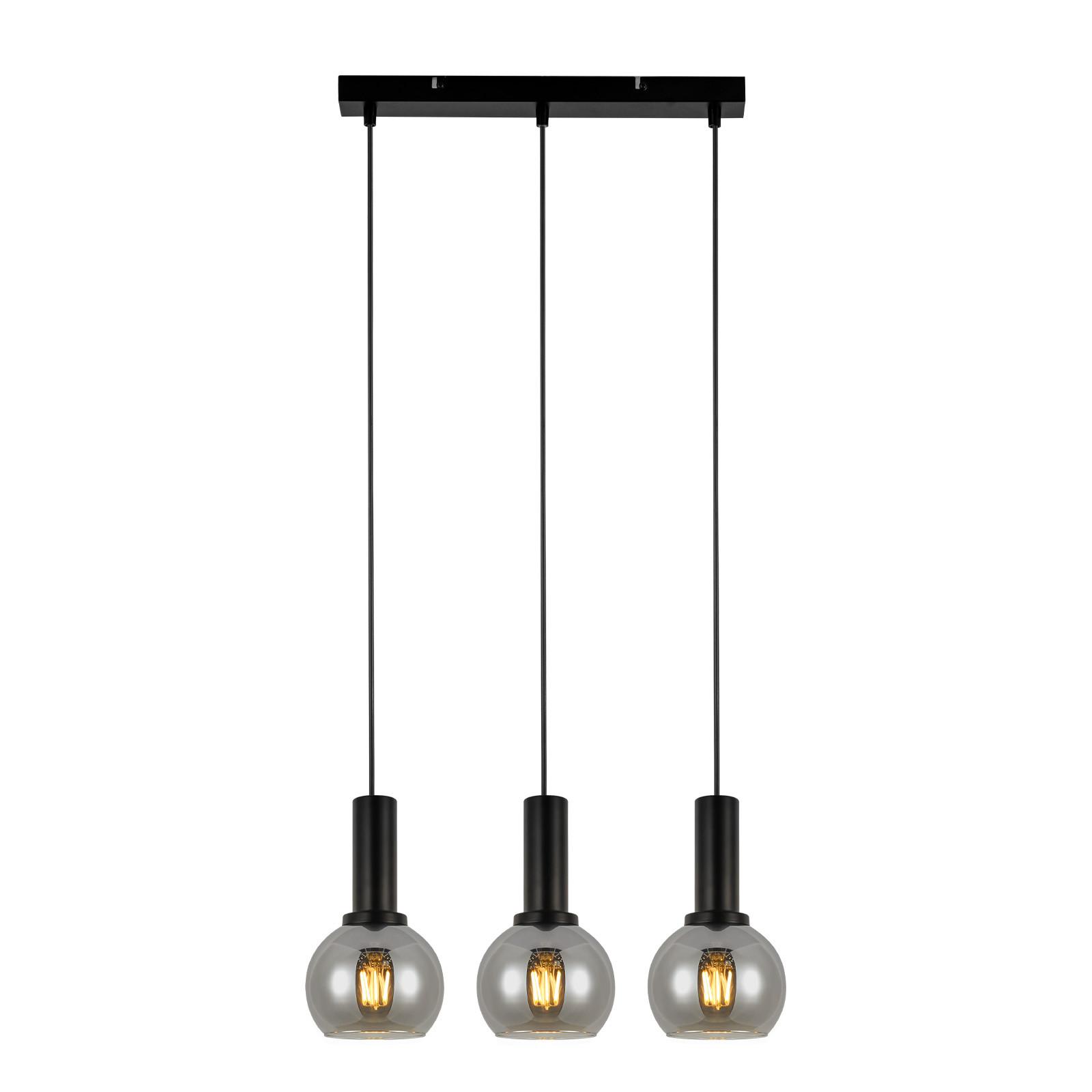 HÄNGELEUCHTE Rookq 13/145/40 cm - Schwarz, Metall (40/13/145cm) - ZMH