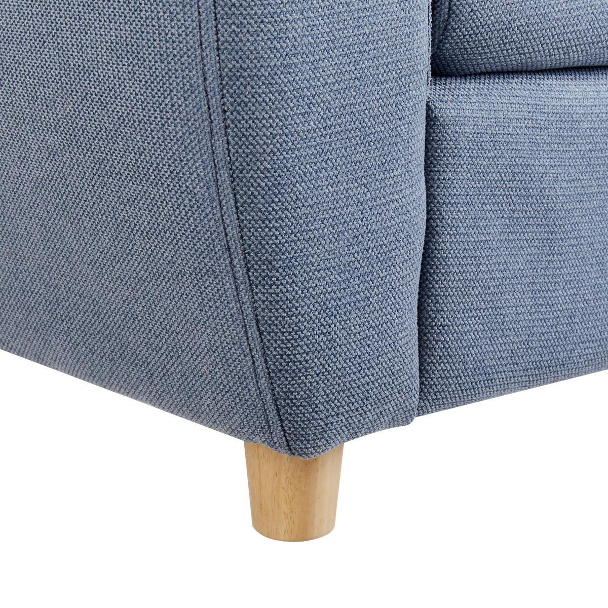 KINDERSESSEL Nilpferd Stoff Blau Maribo - Blau, Textil (61/59/44cm) - Beliani