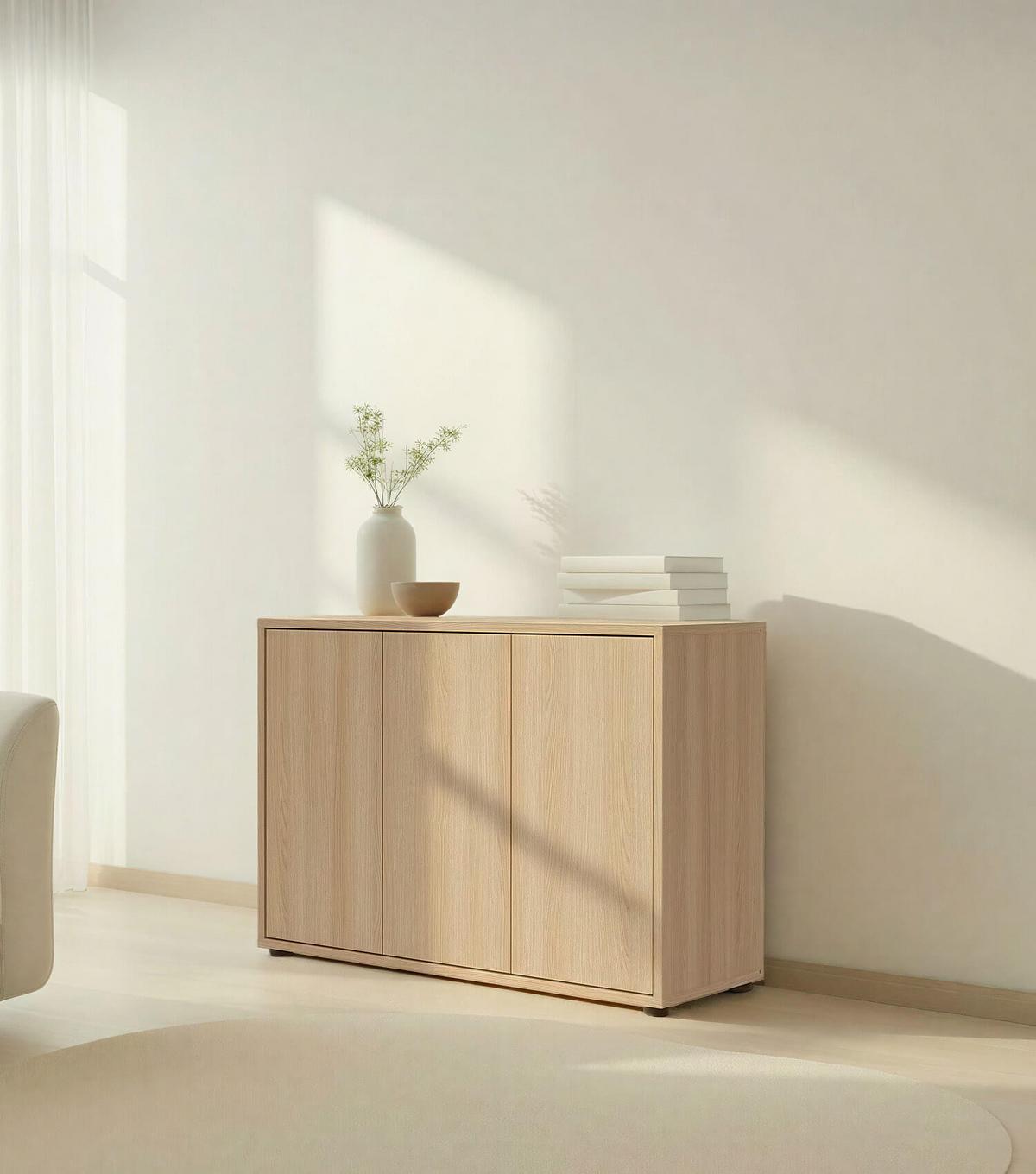 SIDEBOARD Die Horizontale - Braun, Holzwerkstoff (103/73/36cm) - Mokebo