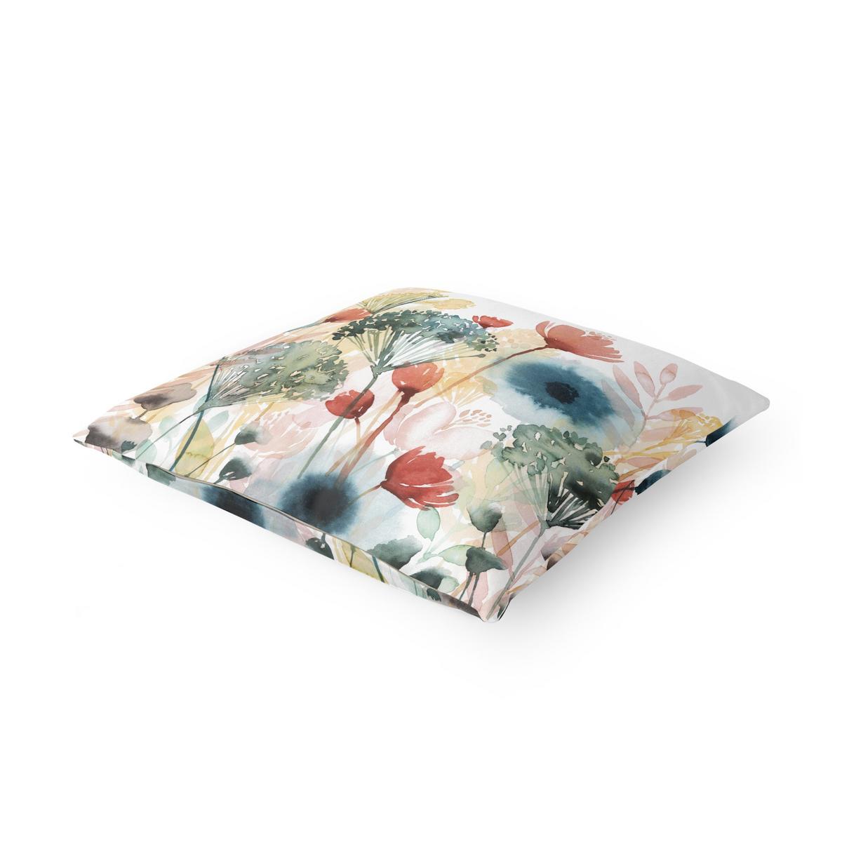 KISSENBEZUG Wildblumen im Sommer I 40/40 cm - Weiß, Textil (40/40cm) - Bilderwelten