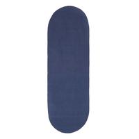 TEPPICHLÄUFER geflochten oval 66/200 cm - Dunkelblau, Textil (66/200cm) - Homescapes