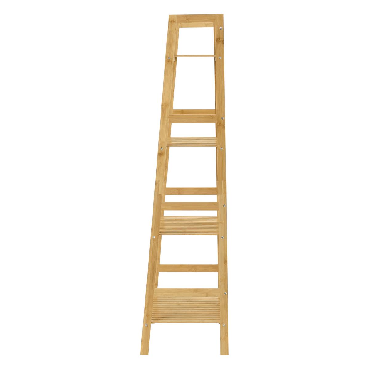 LEITERREGAL Vinje - Naturfarben, Holz (48/123/32cm) - [en.casa]