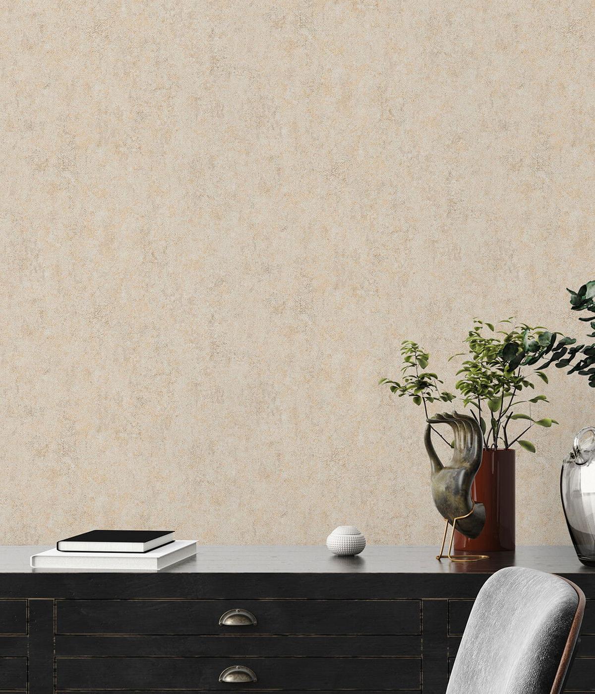 VLIESTAPETE Beige 53/1005 cm - Beige, Textil (53/1cm) - KUNSTLOFT