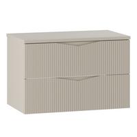 WASCHBECKENUNTERSCHRANK Calen 2 Schubladen Cashmere - 80 x 46 x 52 cm - Kaschmir, Holz (80/52/46cm) - Badplaats