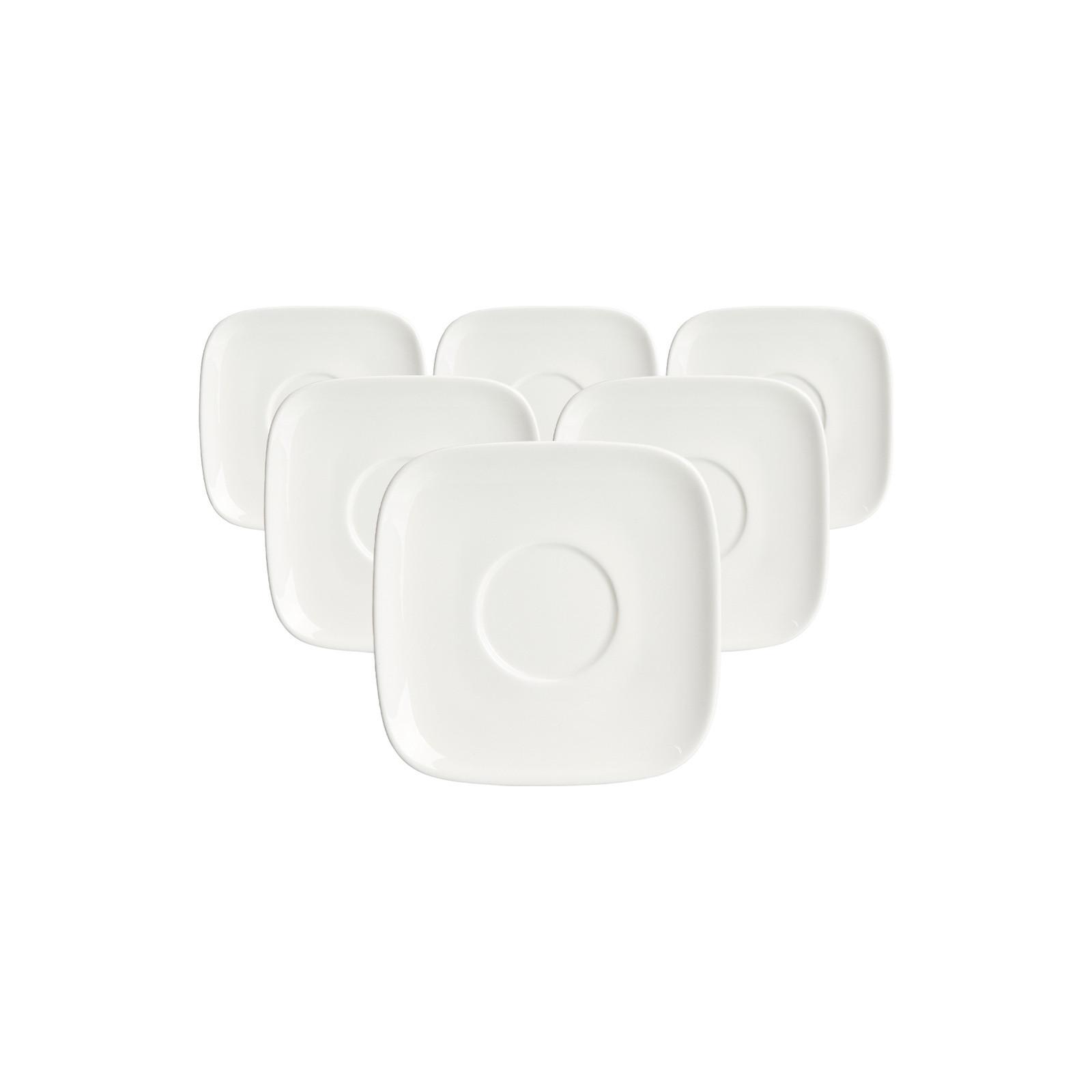 ESPRESSOUNTERTASSEN Arena weiß ø 12 cm 6er Set - Weiß, Keramik (12cm) - Ritzenhoff Breker