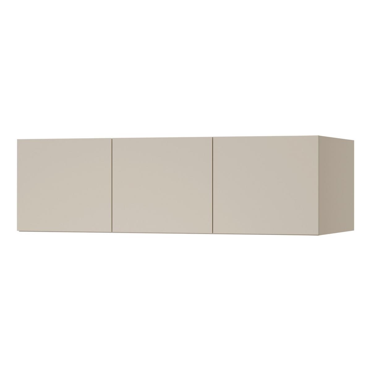 DREHTÜRENSCHRANK Largo mit Aufsatz, 3 Türen und 2 Schubladen, für Jugendzimmer, 135 cm, Kaschmir - Kaschmir, Holzwerkstoff (135/236/60cm) - Beautysofa