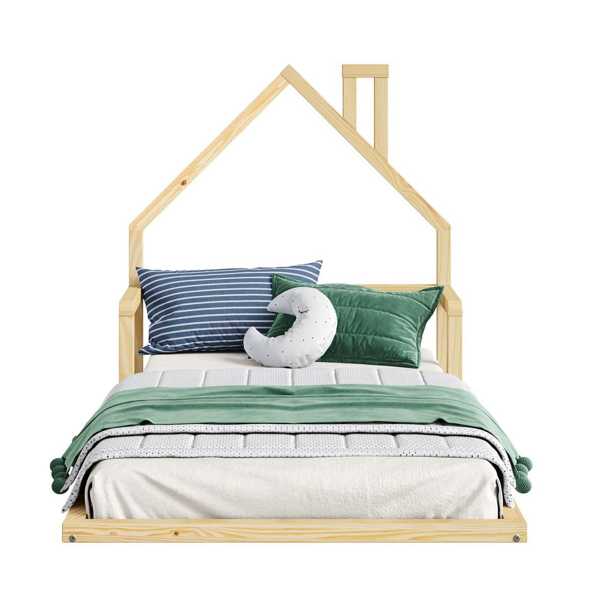 BODENBETT ELOA 90x200 cm natur - Naturfarben, Holz - IDIMEX