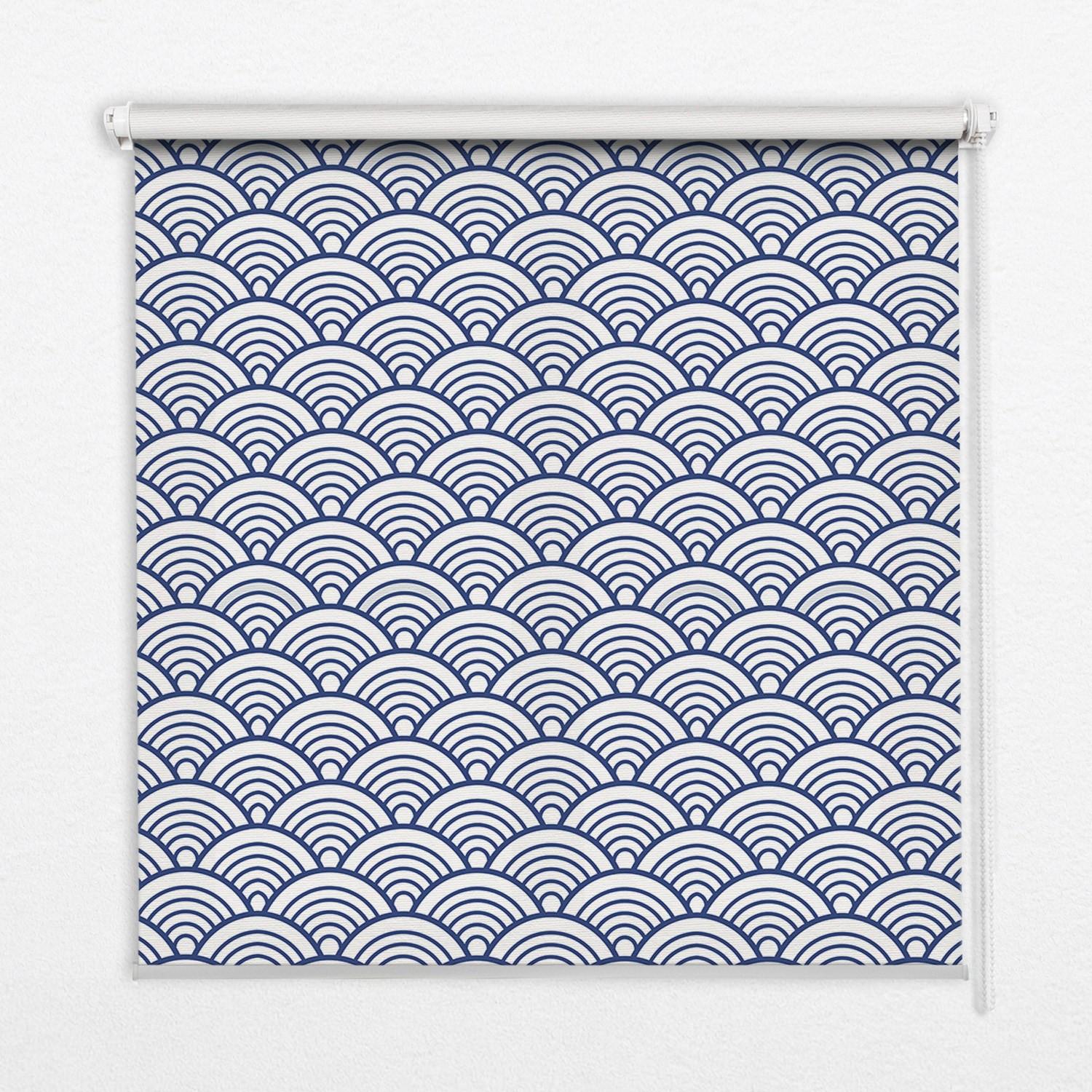 INNENROLLO - Fensterrollo - Rollo - 60x40 cm - Halbkreis - Blau, Kunststoff (60/140/0.5cm) - TULUP