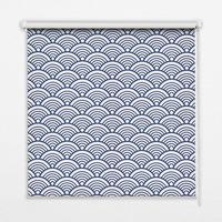 INNENROLLO - Fensterrollo - Rollo - 60x40 cm - Halbkreis - Blau, Kunststoff (60/140/0.5cm) - TULUP