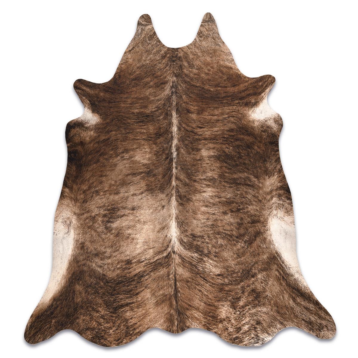 TEPPICH Künstliches Rindsleder 155/195 cm - Braun, Textil (155/195cm) - rugsX