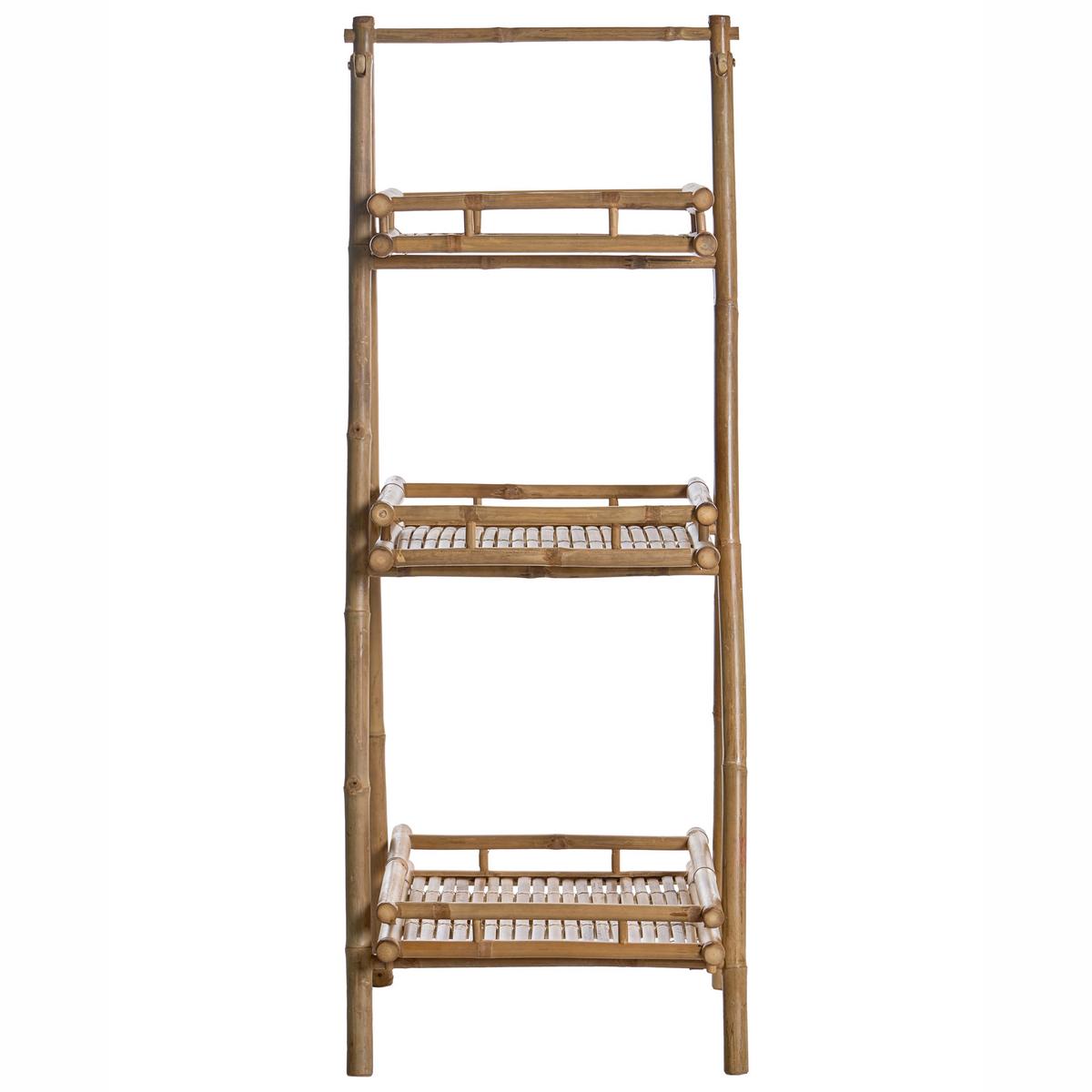 REGAL Bambus Naturfarben Epuyen - Naturfarben, Holz (57/145/50cm) - Beliani