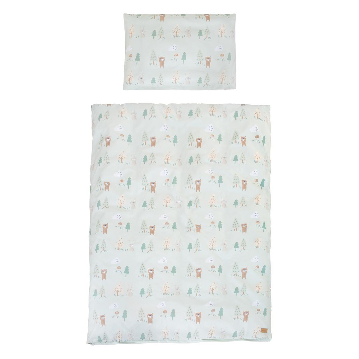 BABYBETTWÄSCHE Woodland Buddies - Weiß, Textil (100/135cm) - Roba