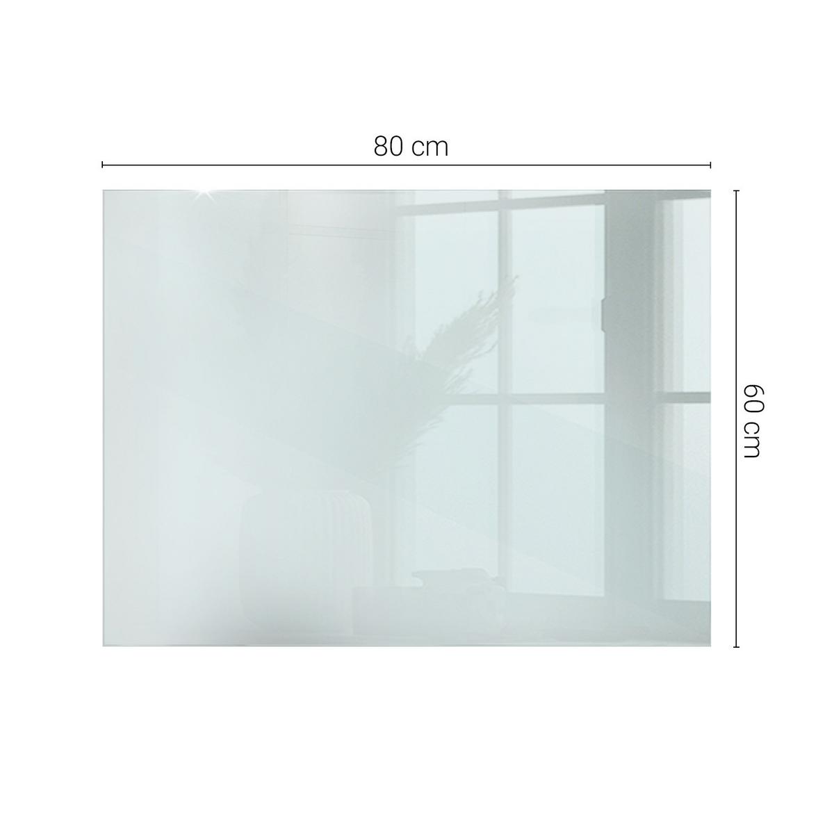 TISCHPLATTE 80 x 60 cm Transparente Glasplatte - Transparent, Glas (60/80/0.4cm) - TULUP