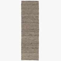 NATUR TEPPICH LÄUFER WOLLE ALASKA MELIERT - Dunkelbraun, Textil (90/160cm) - Pergamon