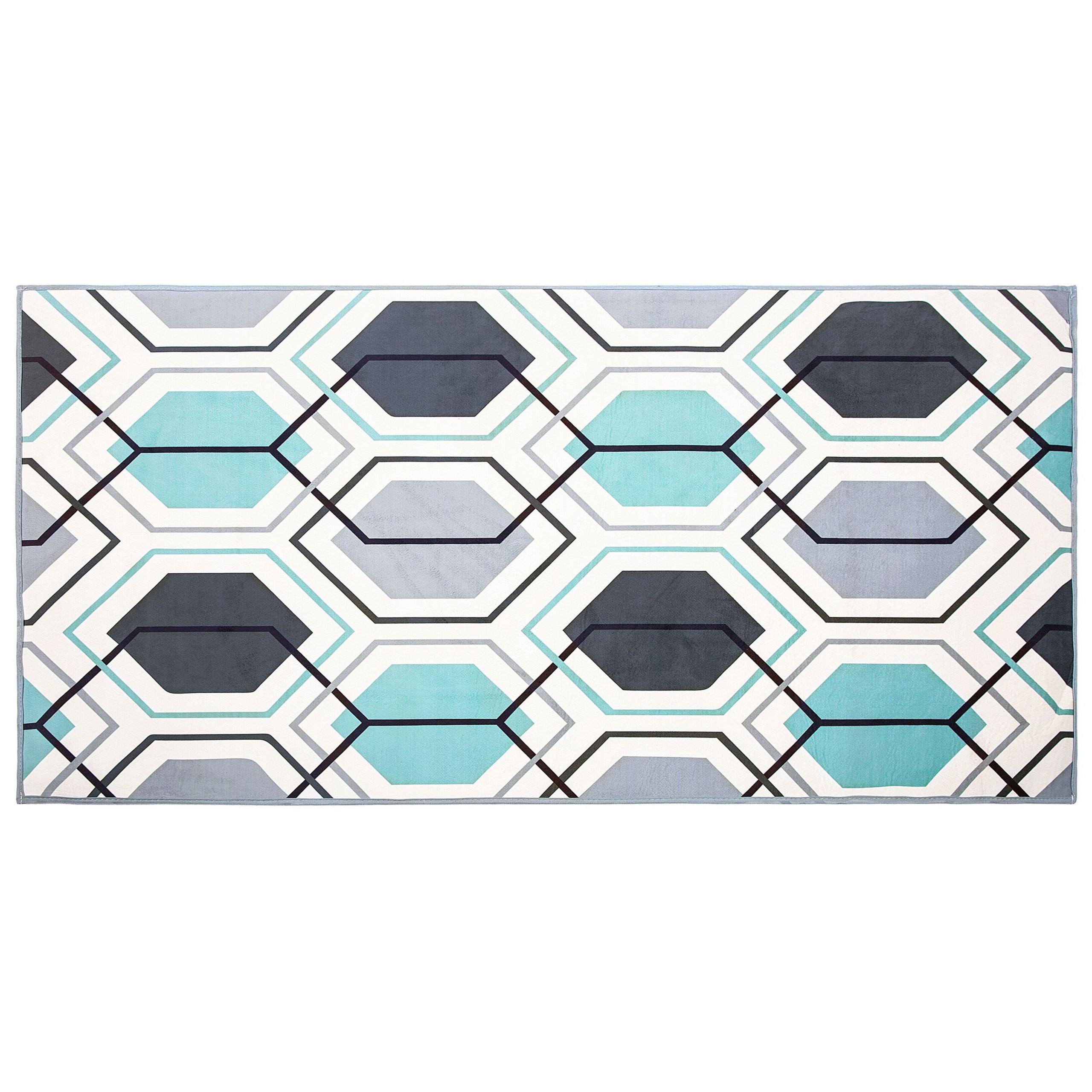 KURZFLOR-TEPPICH Giresun 150/80 cm - Multicolor, Kunststoff (80/150cm) - Beliani