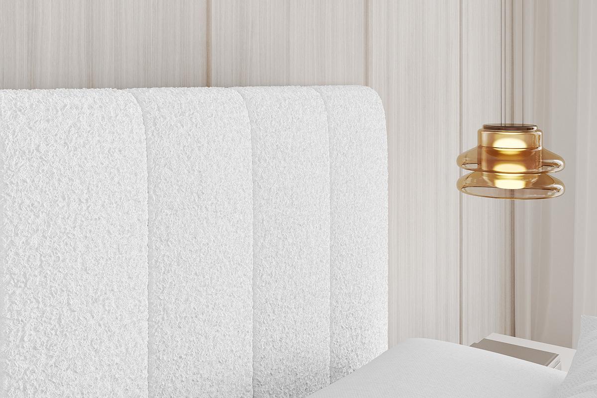 POLSTERBETT mit Bettkasten, Fußteil und Lattenrost, Boxbett mit Matratze H3/H4 - STERA-Z 160x200 Weiß - Weiß, Holzwerkstoff/Textil (160/200cm) - ALTDECOR