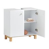 WASCHBECKENUNTERSCHRANK Weiß - Weiß, Holzwerkstoff (60/60/30cm) - SoBuy
