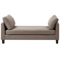 CHAISELONGUE Stoff Taupe Archiane - Taupe/Beige, Textil (170/60/85cm) - Beliani