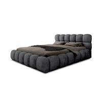 POLSTERBETT Aurelia Komplettset - Schwarz, Holzwerkstoff/Textil (140/200cm) - Fun Möbel