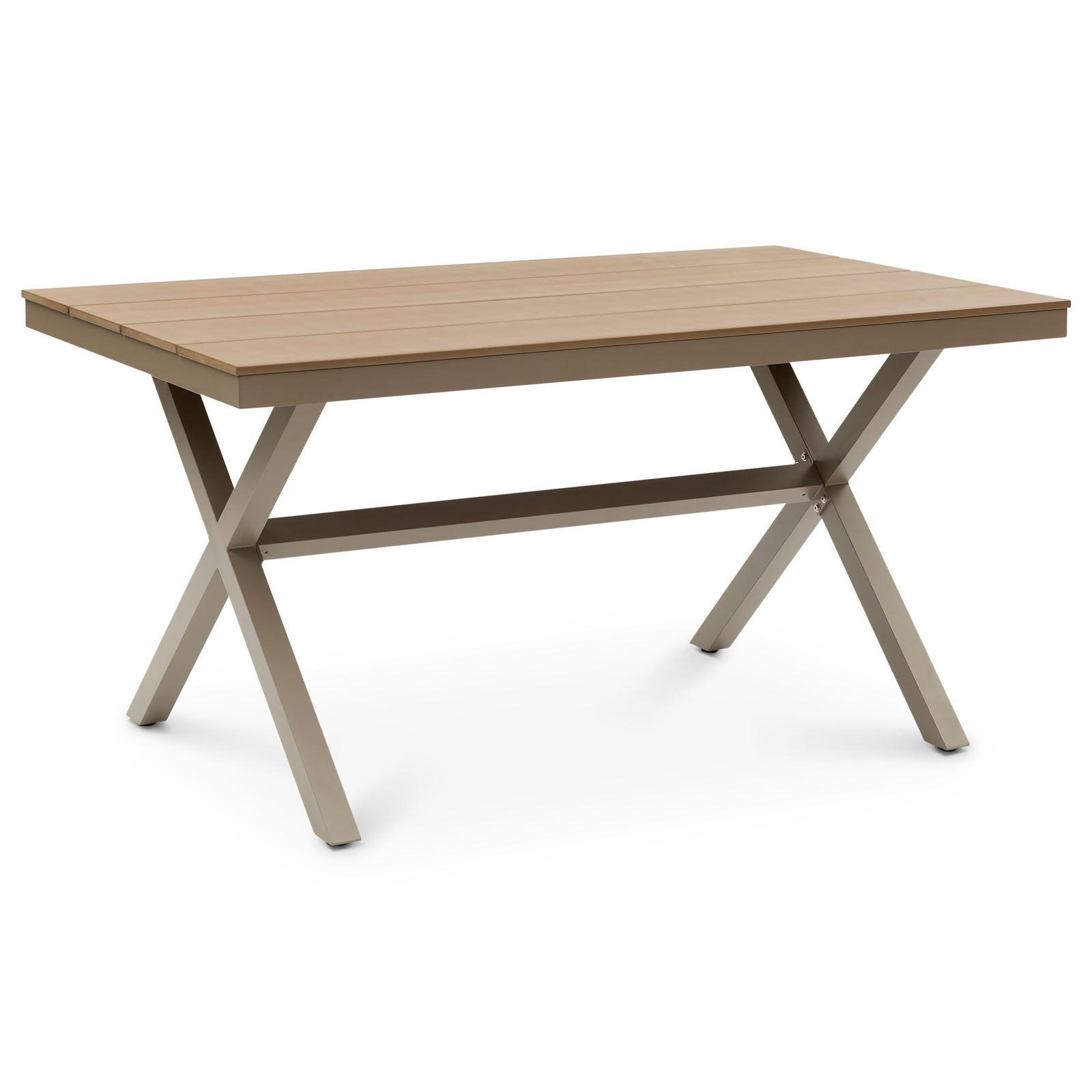 GARTENTISCH ISOLA - Hellbraun, Metall (89/150/76cm) - IDIMEX
