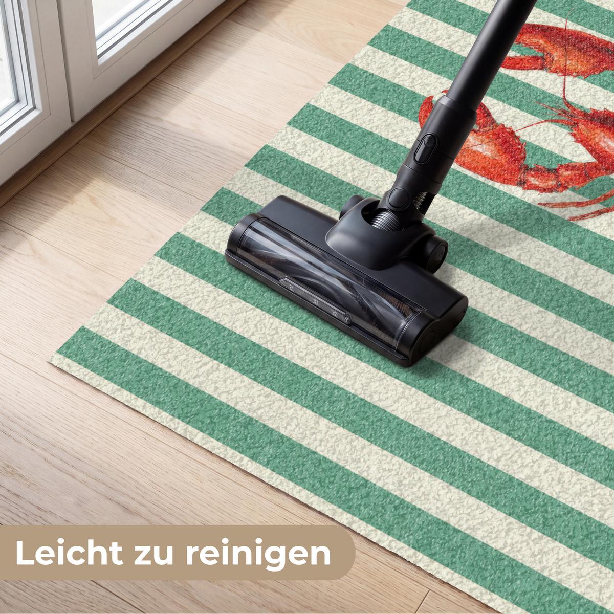 FUSSMATTE Krebs - Streifen - Realistisch - Sommerlich Schmutzmatte 120x80 cm - Multicolor, Kunststoff (120/0.4cm) - MuchoWow
