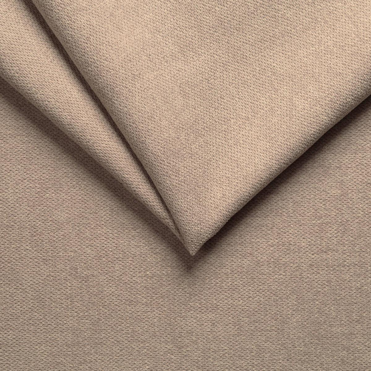 ECKSOFA mit Schlaffunktion, Wellenunterfederung, Ottomane rechts B250/T190/H84 cm, Liegefl. 179x190 cm, Mikrofaser Hellbraun / 17011 - Hellbraun/Chromfarben, Textil/Metall (250/190cm) - luma-home