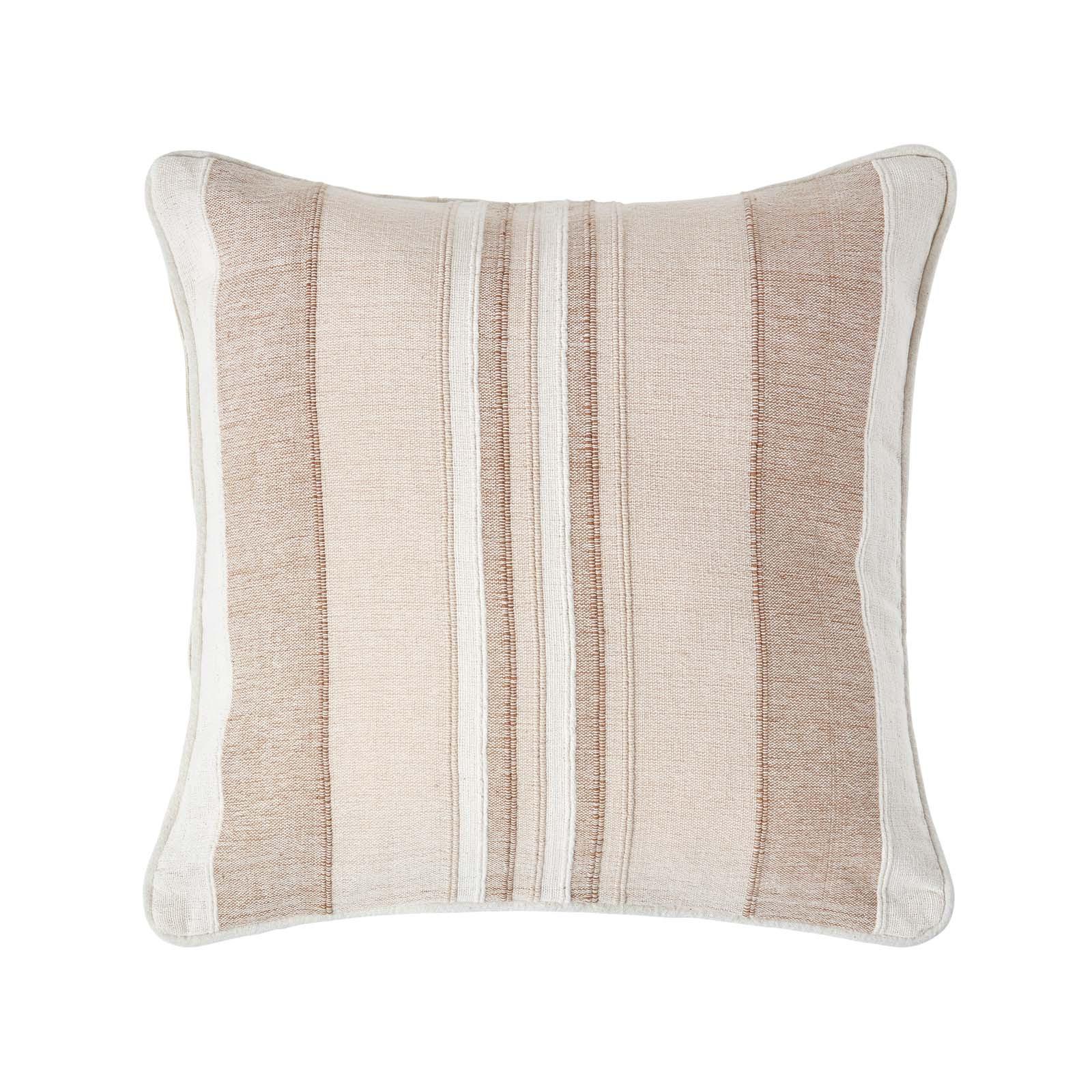 KISSENHÜLLE Morocco Stripe 45/45 cm, 100% Baumwolle - Beige, Textil (45/45cm) - Homescapes