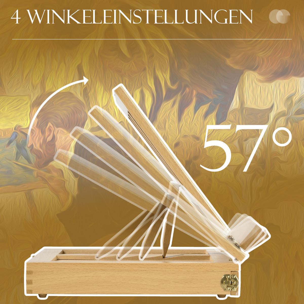 TISCHSTAFFELEI Buchenholz Naturholz - Naturfarben, Holz (26/26/33.5cm) - Vinsetto