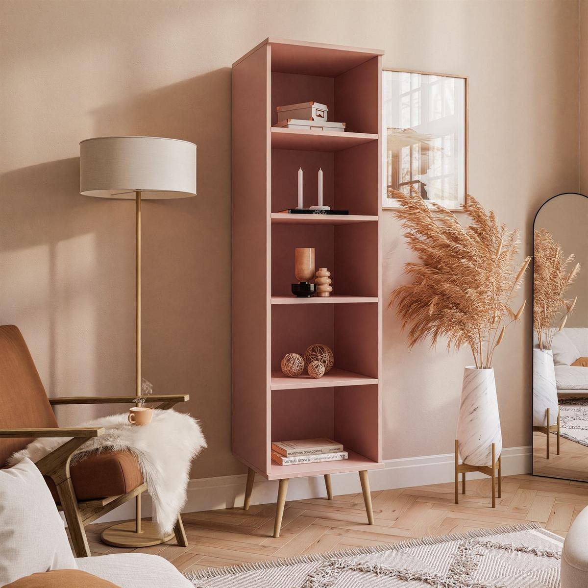 STANDREGAL HARMONY Natürlich Rosa - Rosa, Holzwerkstoff (46/180/32cm) - Lookway