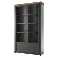 VITRINE in Grün - Grün, Holzwerkstoff (126/200/42cm) - MASSENO