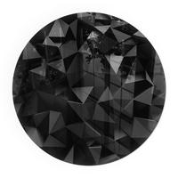 GLASPLATTE für Kamin Ø 70 cm - Schwarz, Glas (70/70/0.4cm) - TULUP