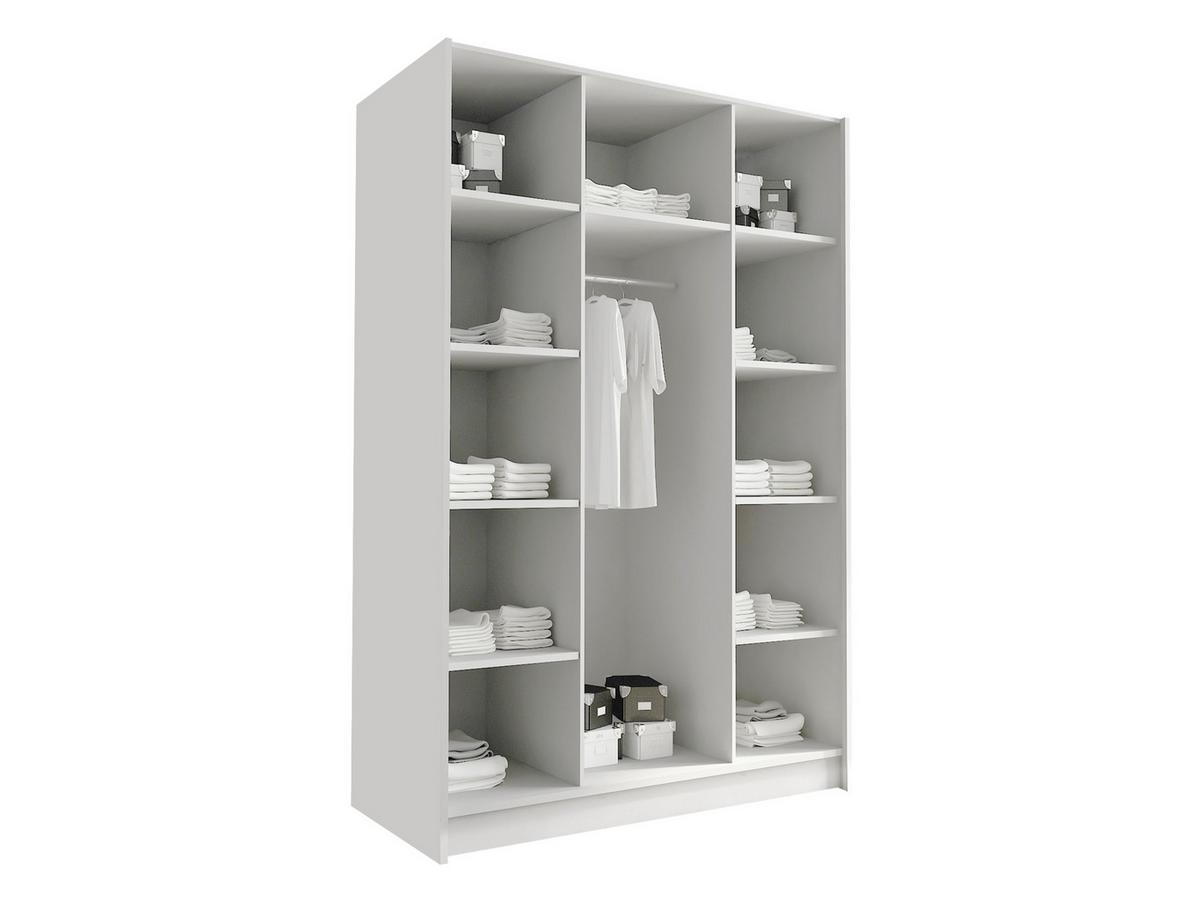 KLEIDERSCHRANK Calia I - Eichefarben/Schwarz, Holzwerkstoff/Metall (150/215/58cm) - MIRJAN24