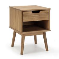 NACHTTISCH Bali 1 Schublade Farbe Wachs - Eichefarben, Holz (40/52/40cm) - VS Venta-stock