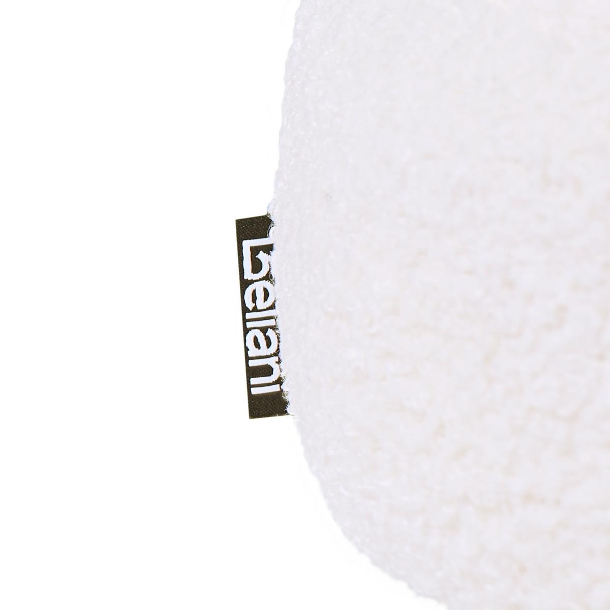 POLSTERBANK Bouclé Cremeweiß Wolfeboro - Creme, Textil (98/38/35cm) - Beliani