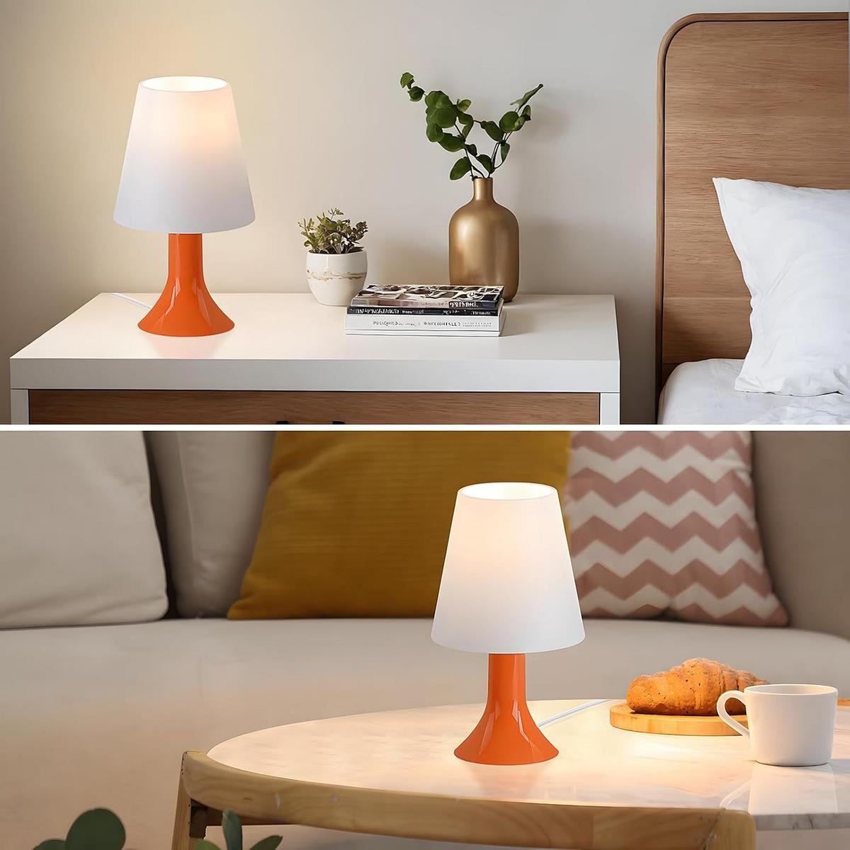 TISCHLEUCHTE NYPH 24.5/13/9 cm （2er-set） - Orange, Metall (9/24.5/13cm) - ZMH