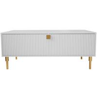 COUCHTISCH dorset weiss - Weiß, Holz (120/55/51cm) - Habitat Garten