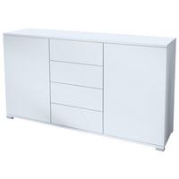 SIDEBOARD Santo Weiß matt - Weiß, Holzwerkstoff (138.5/75.5/35cm) - Vladon