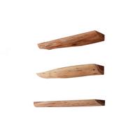WANDREGAL FERHA 3ER SET Holz Akazie - Naturfarben, Holz (60/4/13cm) - KAWOLA