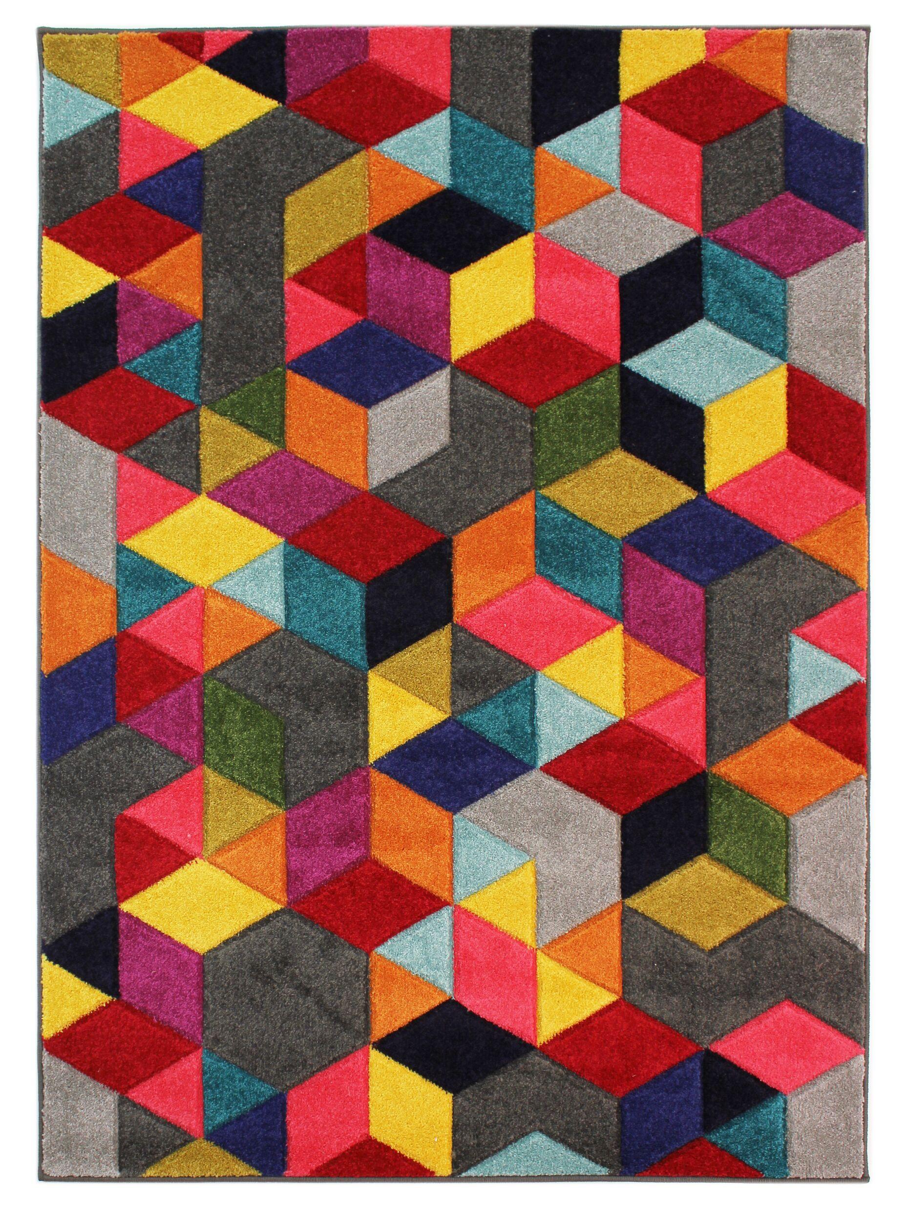 TEPPICH MEON, geometrisch, aus Polypropylen, Bunt, 200 x 290 cm - Multicolor, Textil (290/200cm) - KADIMA DESIGN