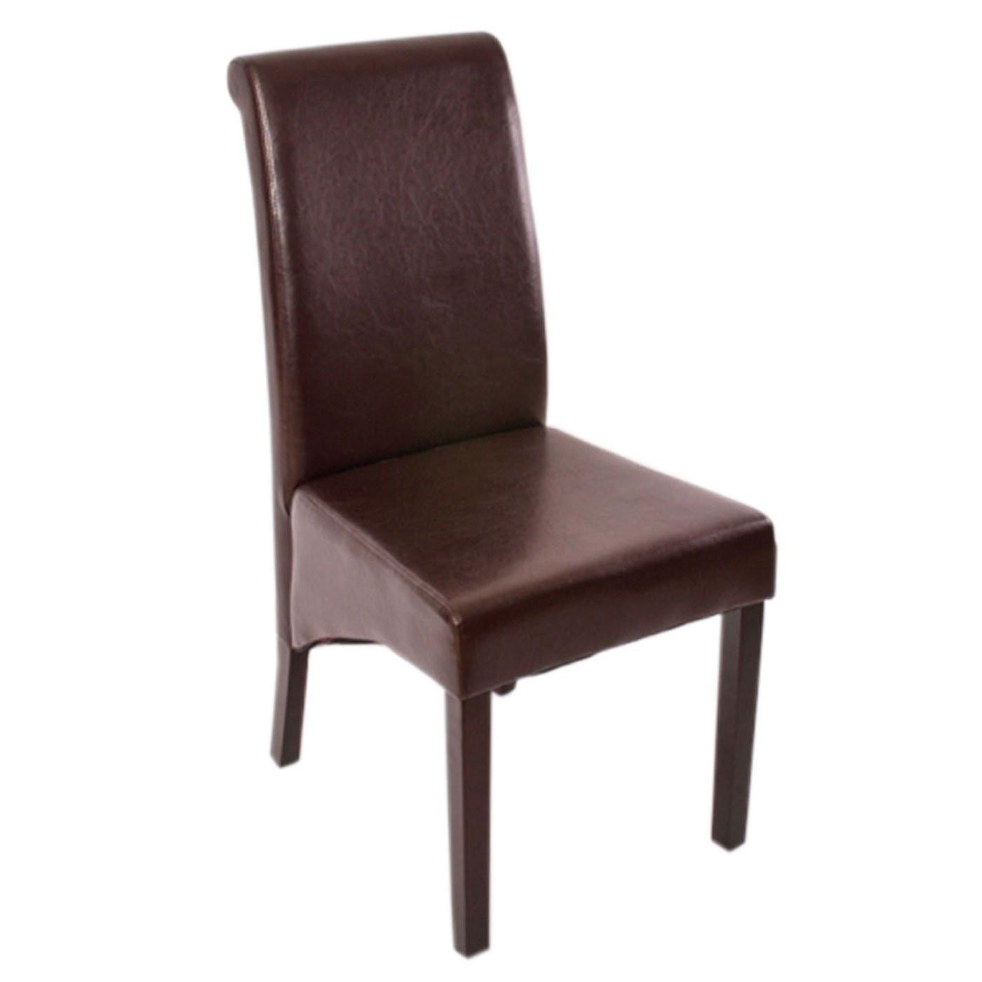 ESSZIMMERSTUHL Braun 6er-Set - Braun, Leder (46/99/50cm) - MCW
