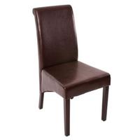 ESSZIMMERSTUHL Braun 6er-Set - Braun, Leder (46/99/50cm) - MCW