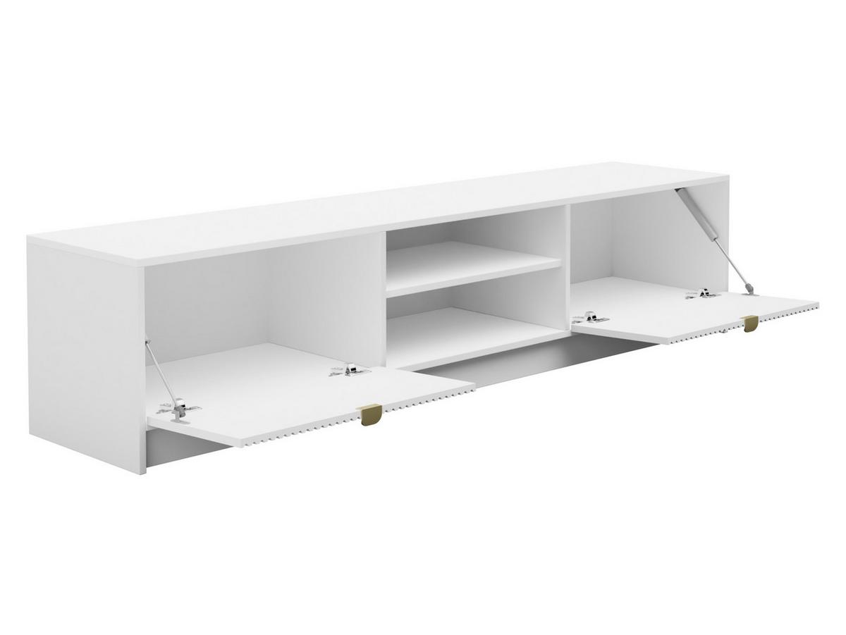 TV-ELEMENT Tireno - Goldfarben/Schwarz, Holzwerkstoff/Metall (180/40/40cm) - MIRJAN24
